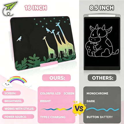 16/13/11 Inch Rechargeable Version LCD Drawing Tablet Doodle Writing Board Painting Handwriting Pads Electronic Magic Board Gift