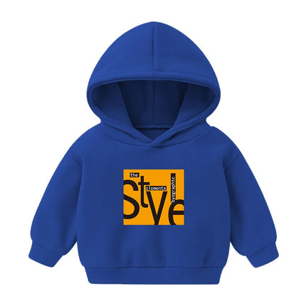 1pcs Boys Girls Thick Velvet Cartoon Tees Kids Solid Casual Fashion Warm Autumn Winter Sweatshirt Hoodie Baby Cloths Infant Tops