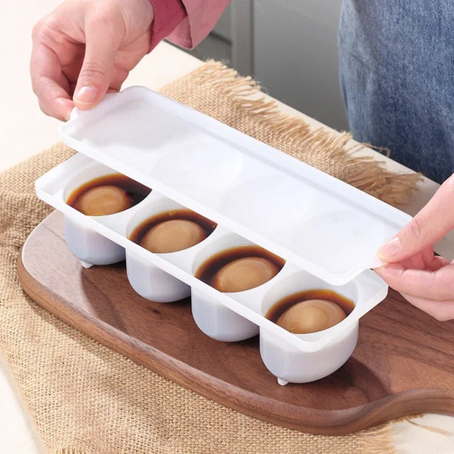 Egg Saving Box Practical Multifunctional Egg Organizer for Halogen and White Marinated Eggs