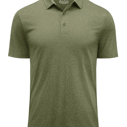 TACVASEN Men's Polo Shirts Short Sleeve Moisture Wicking Lightweight Athletic Casual Collared Golf Shirt Summer Work Polo Shirts