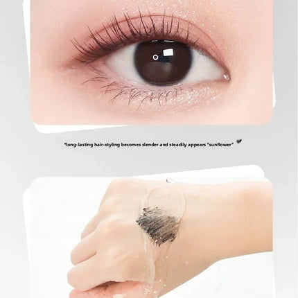 Steel Tube Mascara-Special Spiral Brush,Waterproof LongLasting Silk Fiber Mascara,keep Each Eyelash Curled for aLong Time Makeup