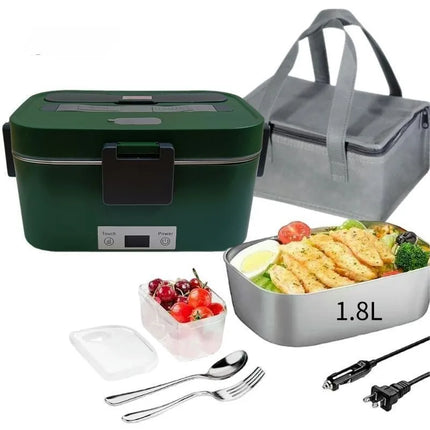 Electric Lunch Box Food Warmer 1.8L Camping Bento Picnic Portable Food Warmer Car/Truck/Home Car Electric Lunch Box