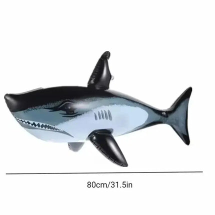  PVC Inflatable Shark Float Toy Outdoor Beach Pool Water Play Summer Party Leisure Accessory Holiday Present