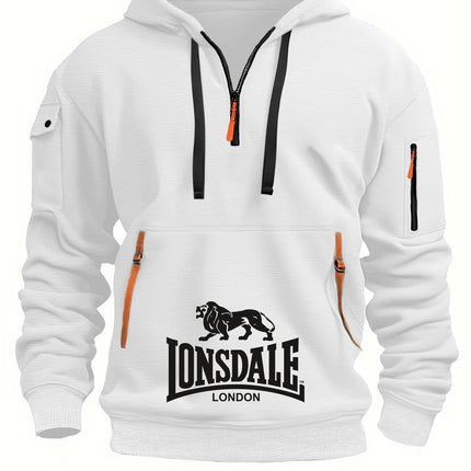 Sudadera Holgada Con Capucha Para Hombre, Sudadera Informal Con Múltiples Bolsillos, Moda Otoño-Invierno, Sudadera Holgada Con C