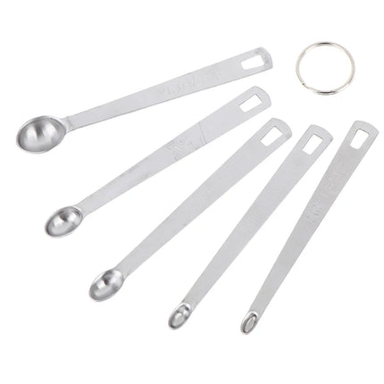 Hot Sale 5Pcs/Set Stainless Steel Small Measuring Spoons Seasoning Dry And Liquid Ingredients Kitchen Accurate Cooking Gadgets