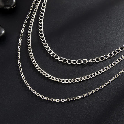 Hot Sale FashionSalircon Punk Multilayer Metal Star Pendant Pant Chain Hip Hop Waist keychain Jeans Chain Women Trendy Jewelry A