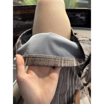 2026 Summer New Mens Contrast Color Striped Lazy Loose Breathable Elastic Waist Five Inch Casual Beach Shorts Cool