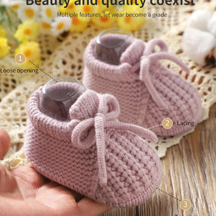 Baby Shoes Knitted Newborn Bed Footwear 0-18M Warm Clothing Accessories Infant Boys Girls First Boots Fashion Solid Toddler Kid