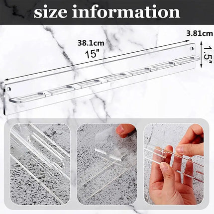 Acrylic Glasses Storage Rack Wall Mounted Glasses Rack County Mounted Display Rack Transparent Glasses Rack