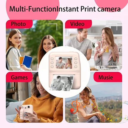 New Mini Instant Photo Digital Camera for Children, New Thermal Printing Camera Toy