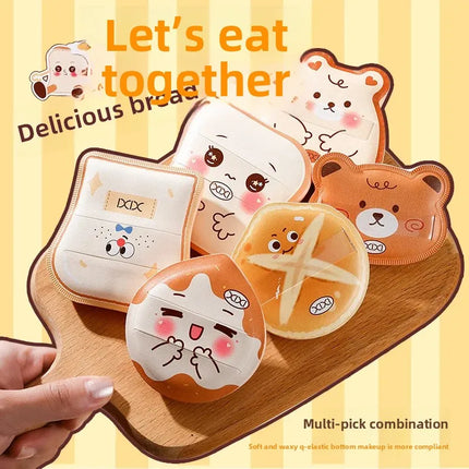 Xixi Food Toy Pineapple Bun Cotton Candy Sponge Cake Series Lightweight Natural Smooth Student Affordable Makeup Sponge