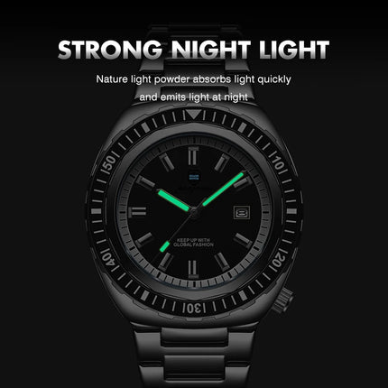 PAAZOMU Luxury Business Men Watch Date Week Waterproof Luminous Man Wristwatch Sport Stainless Steel Quartz Men's Watches Reloj