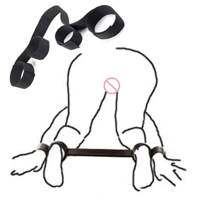 Adult Erotic Toy Handcuffs Ankle Cuffs BDSM Bondage Bed Restraint Bondage Sex Products Sex Toys Couples Collar Bdsm Kit Sm Goods