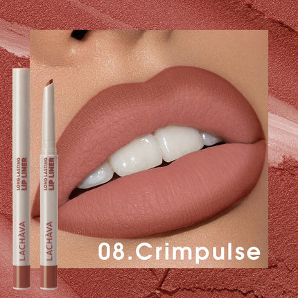 1pc Matte lip liner pen, long-lasting water and sweat resistant, twisted design - easy to apply, suitable for all skin types