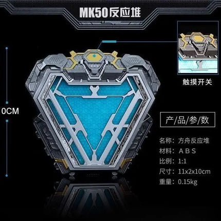 The Avengers  Hobby Iron Man Reactor MK50 Cartoon Wearable Chest Light Birthday Gift