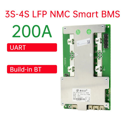JBD Car Start Smart BMS 3S 4S 12V LiFePO4 Li-ion Battery with BT UART Heating 60A 100A 120A 150A 200A Battery Management System