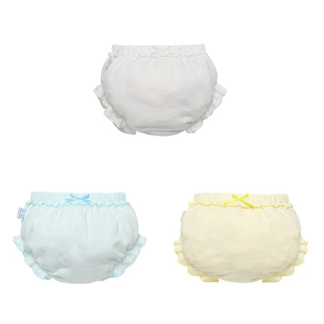 3 Piece/Lot Kids 100% Cotton Panties Girl Baby Infant Newborn Fashion Solid Cute Bow Striped Dots Underpants For Children Gift CN
