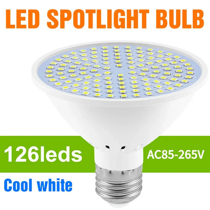 LED E27/E26 Light Bulb AC220V Spotlight Ceiling Lamp 126/200/300leds Chandelier 110V Home Study Room Balcony Lighting Cool/Warm