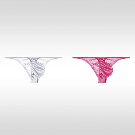 Men's Underwear Ice Silk Low Rise Sexy Bikini Briefs
