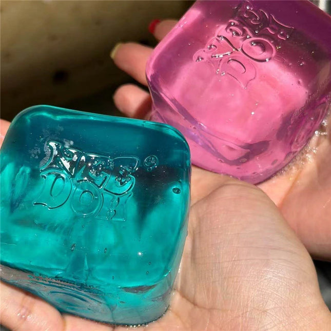 NeeDoh Nice Cube Squishy Stress Soft Stretchy Sensory Fidget Toy for Anxiety Relief ADHD Focus Stress Relief for Adults