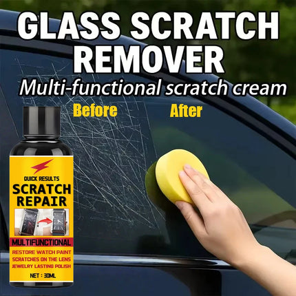 Glass scratch repair paste, can be used for windshield, bathroom glass doors, windows, etc., to restore polishing scratch paste