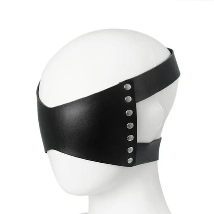 Black Leather Cosplay Blindfold Sexy Fashion Adult Eye Patch Party Costume Roleplay Props Sex Toys For Men Women Adult Games