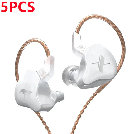 KZ EDX Wired Earphones With Microphone Dynamic HIFI Bass Music Earbuds In Ear Monitor Headphones Noise Cancelling Sport Headset
