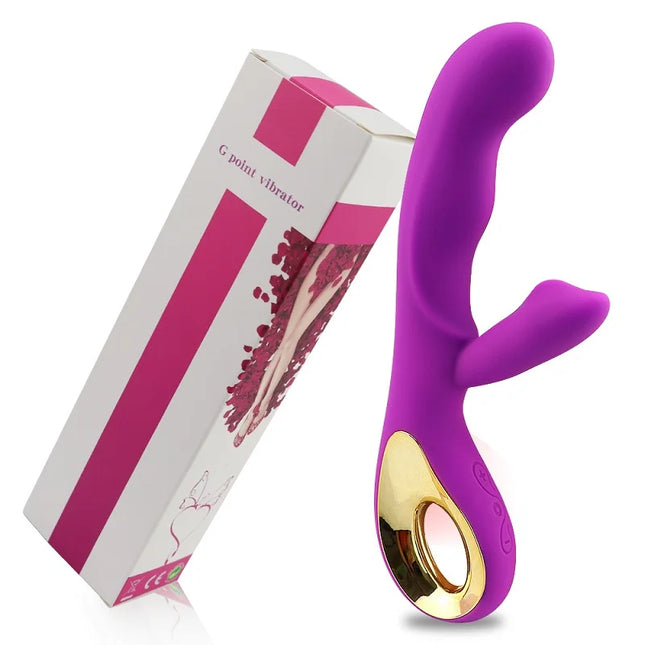 G Spot Rabbit Vibrator for Women Orgasm Dildo Adult Sex Toys USB Charging Powerful Masturbation Clitoris Stimulator Waterproof