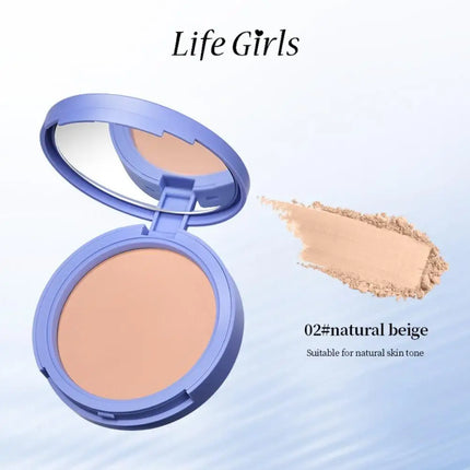 Korean 10g Classic Ivory Natural Pure Beige Delicate Makeup Waterproof Retouching Skin Tone Brighten Soft Natural Facial Powder