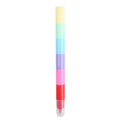 1pcs Creative 5 Color Highlighter Cartoon Cute Shape Highlighter Creative Students Make Hand Account Marker