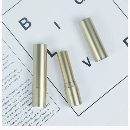 500PCS Empty Plastic Frosted Lipstick Tube Refillable Round Lip Balm Tube DIY Homemade Lip Balm Storage Container Cosmetic Packa
