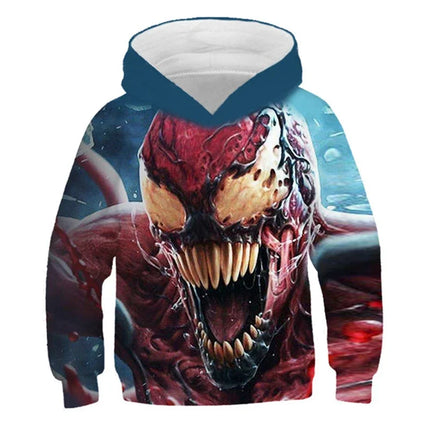 Boys Marvel Spider-Man Venom Hoodie Spring Sportswear Hooded Anime Graphic Kids Outfit Trucksuit