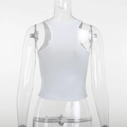 PixieKiki Wet Letter Print White Crop Top Shirt Y2k Streetwear Sexy Summer Clothes for Women Tank Tops 2024 P66-AE10