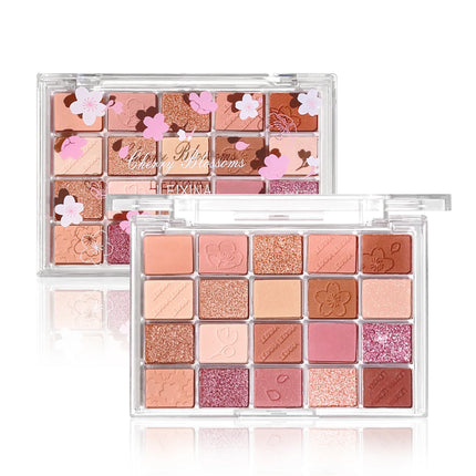 20-Color Eyeshadow Palette – Shimmer & Matte, Highly Pigmented, Blendable & Long-Lasting