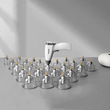 4/12/20/24 Cans Anti-Cellulite Suction Cups Vacuum Cupping Massage Set Chinese Physiotherapy Healthy Care For Body Massage Tool
