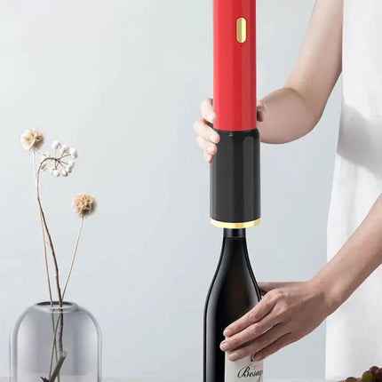 Reusable Electric Bottle Opener Cordless Wine Opener with Foil Cutter Battery Powered Bottle Opener for Kitchen Home Use