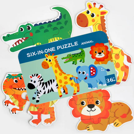 Wooden Puzzle Montessori Toys for Baby 1 2 3 Years Old Kids Alphabet Number Shape Matching Games Children Early Educational Toys
