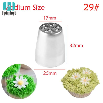 3pcs/set Grass Cream Icing Nozzles Cupcake Head Cake Decorating Stainless Steel Pastry Decor Tip Piping Pastry Cupcake