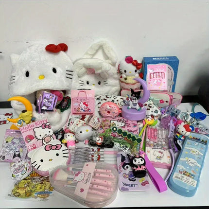 10-50pcs Sanrio random mysterious decompression toy bag Hello Kitty Kuromi 300 different styles of dolls, ornaments