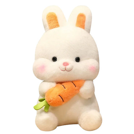 Nice Kawaii Carrot Rabbit Plush Toys Adorable Bunny Dolls Stuffed Pillow Soft Animal Cushion Girls Kids Birthday Christmas Gifts
