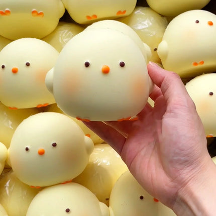 Cute Giant Chick Squishy Toy Slow Rising Stress Relief Sensory Fidget Toy for  Adults Anxiety ADHD Squishy Squeeze Toy