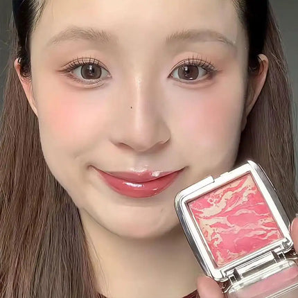Hourglass Shining Powder Blusher Highlighter Matte Fine Shimmer Blusher Face Cute Makeup Korean Cheek Pressed Powder