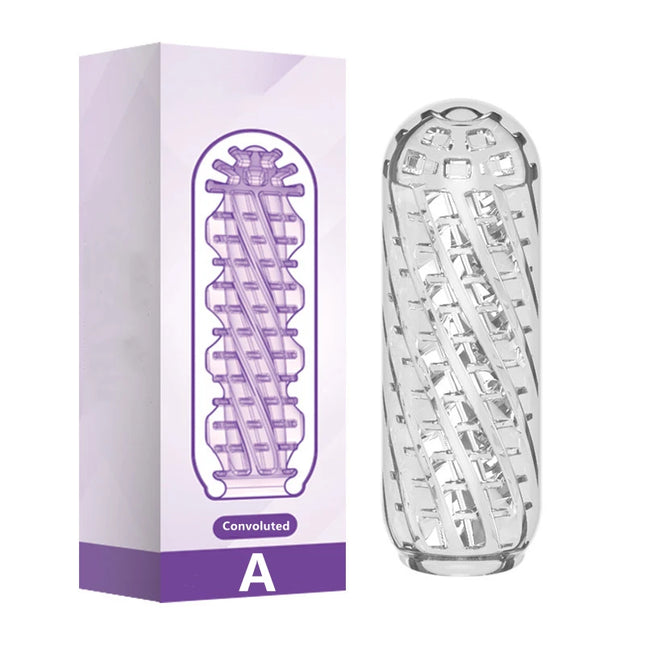 Transparent Male Masturbator Cup Penis Sex Toys for Men Endurance Training Soft Pussy Aircraft Cup Artificial Vagina Cock Sleeve