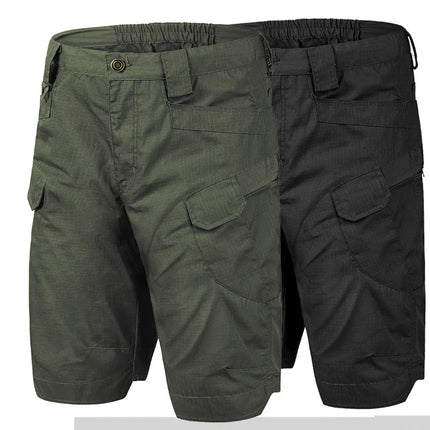 2026 Summer Men Camo Tactical Shorts Breathable Multi Pocket Black Camouflage Outdoor Hunting Camping Training Commute