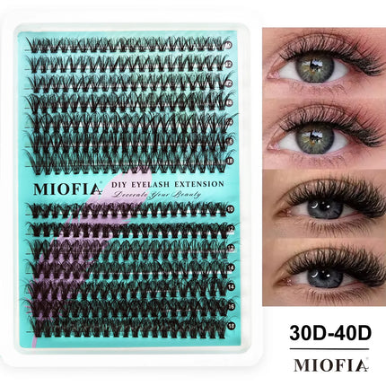 5D Fluffy Cluster Lashes 30D-150D Thick Individual Eyelash Clusters 10-18mm Natural Look Reusable DIY Eyelash Extensions