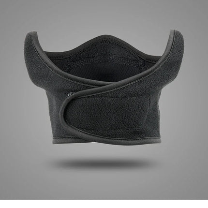 Fashion Winter Thermal Balaclava Full Face Mask Skiing Hat Bandana Hat Windproof Snowboard Scarves Women's Men Helmet Cap Black