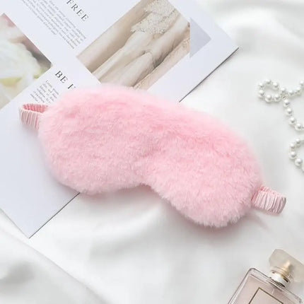 【xxx】Sleeping Mask Sleeping Blindfold Soft Plush Eye Masks Cute Eye Cover Band Shade Rest Eyepatch Nap Health Eye Cover[S14]