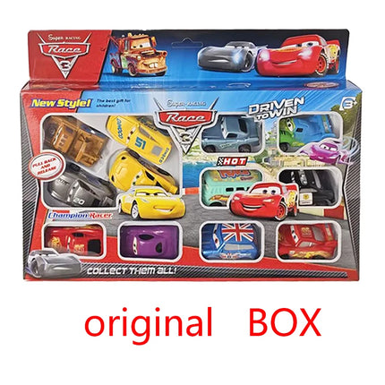 New Disney Pixar Cars 3 Rebound Cars 12 Piece Series Lightning McQueen Jackson Storm Plastic Car Model Toy Boutique Gift Box  ﻿