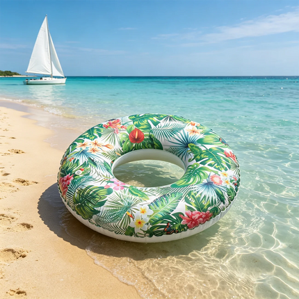 1PC Large Adult Size Pool Ring Floats, Inflatable Swimming Pool Floats Tubes for Adults Teens Beach Summer Lounger Party