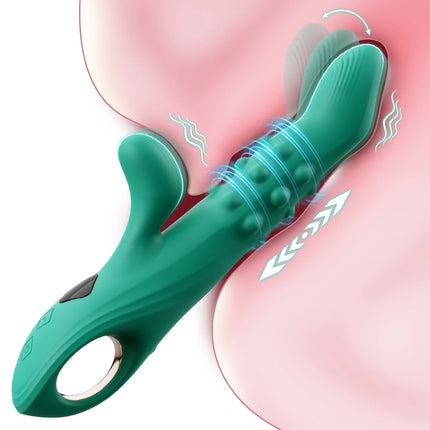 Thrusting Swing Finger Vibrator Female Telescopic Vibrating Clitoris Stimulator G Spot Massager Adult Goods Sex Toys for Women